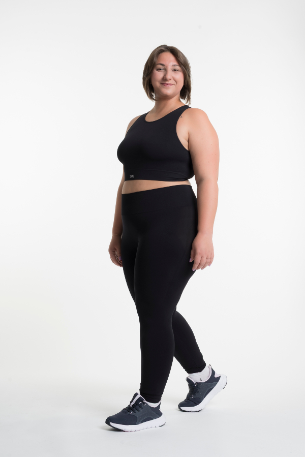 Leggings e Top Taglie Forti nero